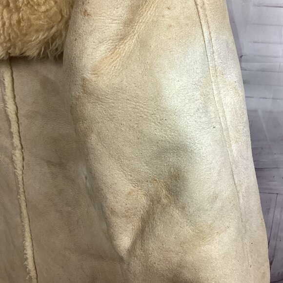 Overland Sheepskin Coat Cream Penny Lane Style - Picture 12 of 16